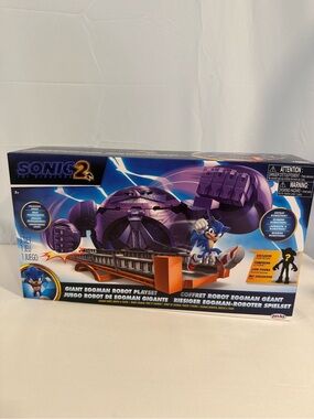 Sonic the Hedgehog 2 Giant Eggman Robot Playset NEW Sealed Exclusive Figure